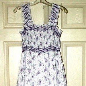 NWT Indigo Rose Women's Long Purple Floral Dress Lining Size-S